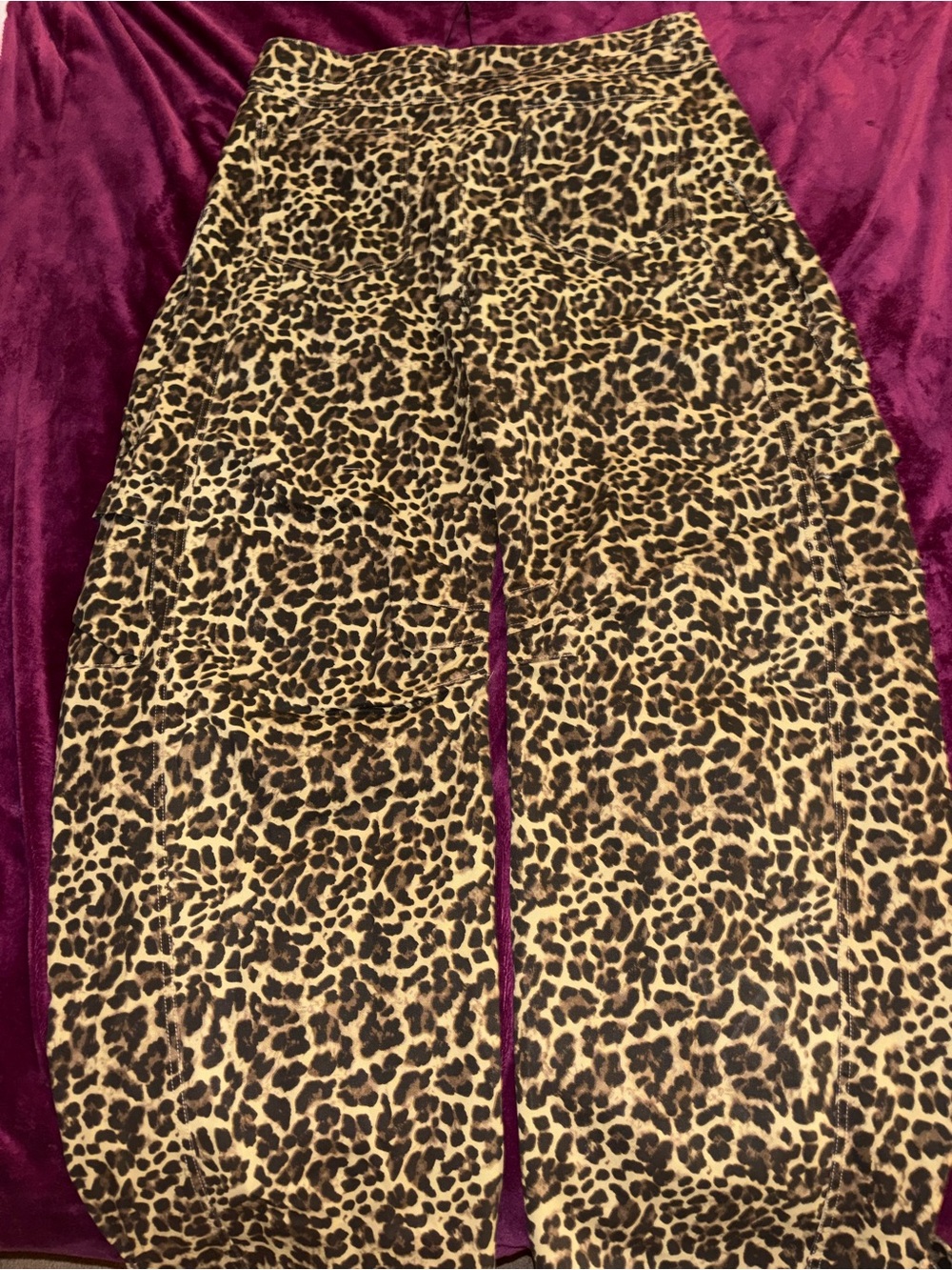 Fashion Nova Wide Leg Leopard Print Pants - Brown/Black - Picture 5 of 8